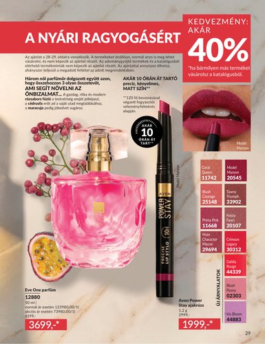 avon - Aktuális Avon szórólap érvényes hétfőtől 2026.06.01.-től keddtől 2026.06.30.-ig - page: 29