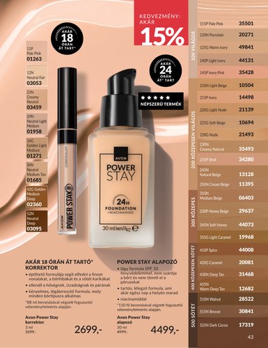 avon - Aktuális Avon szórólap érvényes hétfőtől 2026.06.01.-től keddtől 2026.06.30.-ig - page: 43