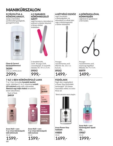 avon - Aktuális Avon szórólap érvényes hétfőtől 2026.06.01.-től keddtől 2026.06.30.-ig - page: 68