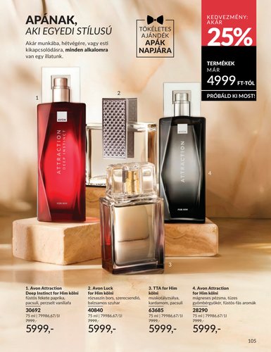 avon - Aktuális Avon szórólap érvényes hétfőtől 2026.06.01.-től keddtől 2026.06.30.-ig - page: 105