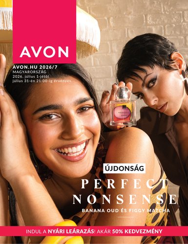 avon - Aktuális Avon szórólap érvényes szerdától 2026.07.01.-től péntektől 2026.07.31.-ig