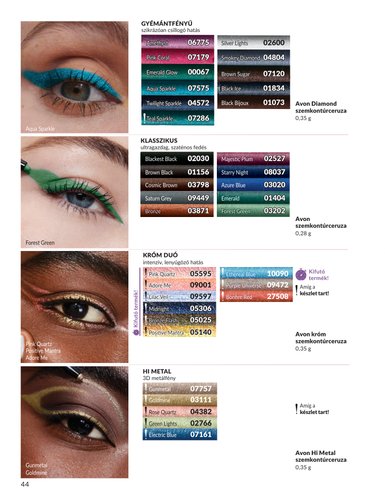 avon - Aktuális Avon szórólap érvényes szerdától 2026.07.01.-től péntektől 2026.07.31.-ig - page: 44
