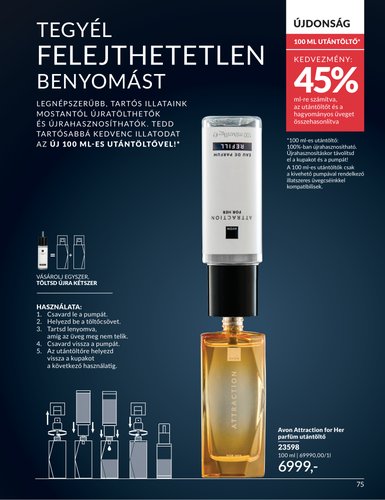 avon - Aktuális Avon szórólap érvényes szerdától 2026.07.01.-től péntektől 2026.07.31.-ig - page: 75