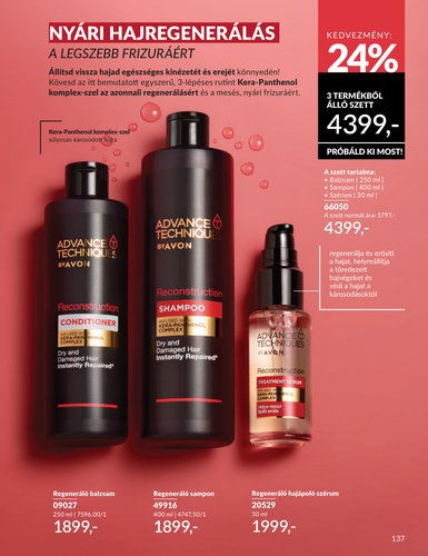 avon - Aktuális Avon szórólap érvényes szerdától 2026.07.01.-től péntektől 2026.07.31.-ig - page: 137