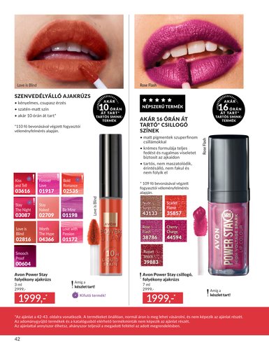 avon - Aktuális Avon szórólap érvényes szerdától 2026.07.01.-től péntektől 2026.07.31.-ig - page: 42