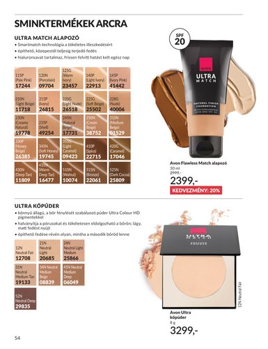avon - Aktuális Avon szórólap érvényes szerdától 2026.07.01.-től péntektől 2026.07.31.-ig - page: 54
