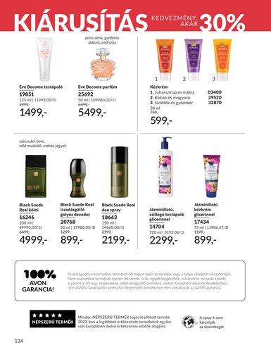 avon - Aktuális Avon szórólap érvényes szerdától 2026.07.01.-től péntektől 2026.07.31.-ig - page: 134