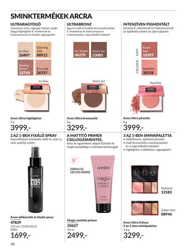 avon - Aktuális Avon szórólap érvényes szerdától 2026.07.01.-től péntektől 2026.07.31.-ig - page: 58