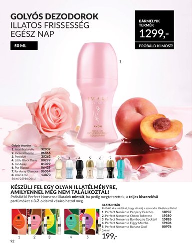 avon - Aktuális Avon szórólap érvényes szerdától 2026.07.01.-től péntektől 2026.07.31.-ig - page: 92