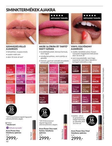 avon - Aktuális Avon szórólap érvényes szombattól 2026.08.01.-től hétfőtől 2026.08.31.-ig - page: 52