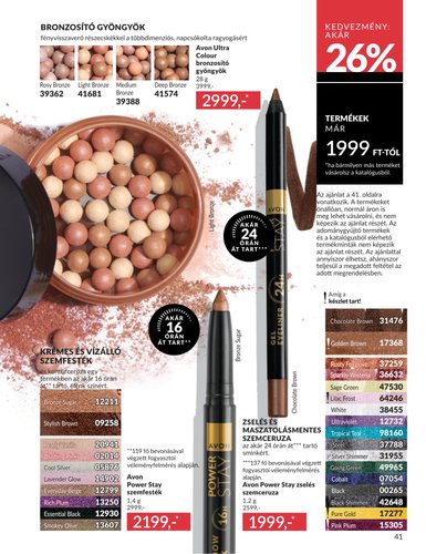 avon - Aktuális Avon szórólap érvényes szombattól 2026.08.01.-től hétfőtől 2026.08.31.-ig - page: 41