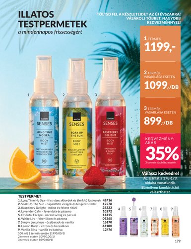 avon - Aktuális Avon szórólap érvényes szombattól 2026.08.01.-től hétfőtől 2026.08.31.-ig - page: 177