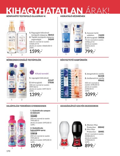 avon - Aktuális Avon szórólap érvényes szombattól 2026.08.01.-től hétfőtől 2026.08.31.-ig - page: 168
