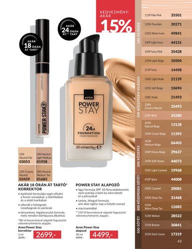 avon - Aktuális Avon szórólap érvényes szombattól 2026.08.01.-től hétfőtől 2026.08.31.-ig - page: 43