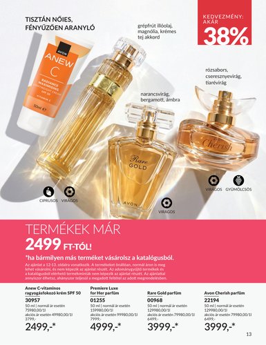 avon - Aktuális Avon szórólap érvényes szombattól 2026.08.01.-től hétfőtől 2026.08.31.-ig - page: 13
