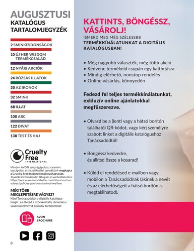 avon - Aktuális Avon szórólap érvényes szombattól 2026.08.01.-től hétfőtől 2026.08.31.-ig - page: 8