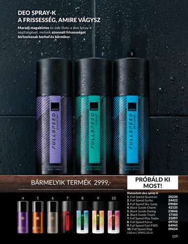 avon - Aktuális Avon szórólap érvényes keddtől 2026.09.01.-től szerdától 2026.09.30.-ig - page: 109