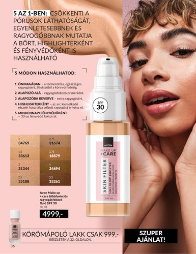 avon - Aktuális Avon szórólap érvényes keddtől 2026.09.01.-től szerdától 2026.09.30.-ig - page: 36