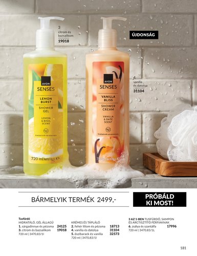 avon - Aktuális Avon szórólap érvényes keddtől 2026.09.01.-től szerdától 2026.09.30.-ig - page: 181
