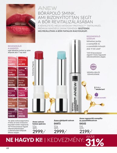 avon - Aktuális Avon szórólap érvényes keddtől 2026.09.01.-től szerdától 2026.09.30.-ig - page: 68