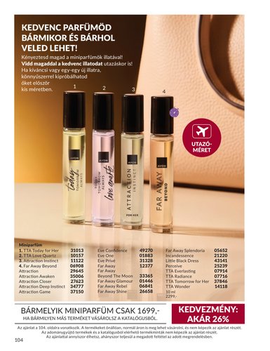 avon - Aktuális Avon szórólap érvényes keddtől 2026.09.01.-től szerdától 2026.09.30.-ig - page: 104