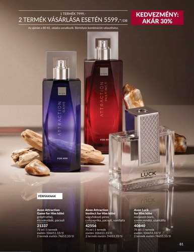 avon - Aktuális Avon szórólap érvényes keddtől 2026.09.01.-től szerdától 2026.09.30.-ig - page: 81
