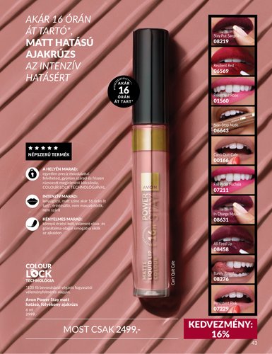 avon - Aktuális Avon szórólap érvényes keddtől 2026.09.01.-től szerdától 2026.09.30.-ig - page: 43