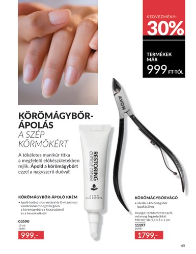 avon - Avon - Áprilisi katalógus akciós újság, érvényes 04.01. - 04.30. - page: 65 avon - Avon - Áprilisi katalógus akciós újság, érvényes 04.01. - 04.30. - page: 65