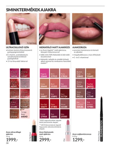 avon - Avon akciós újság, érvényes 07.01. - 07.31. - page: 38 avon - Avon akciós újság, érvényes 07.01. - 07.31. - page: 38