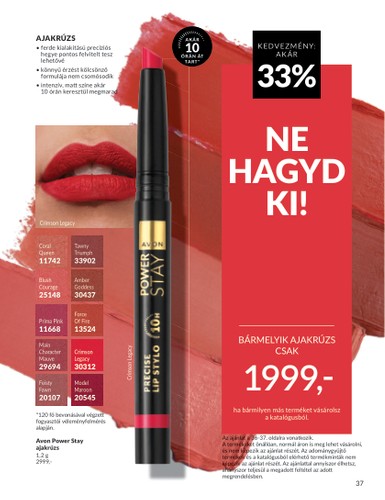 avon - Avon akciós újság, érvényes 07.01. - 07.31. - page: 37 avon - Avon akciós újság, érvényes 07.01. - 07.31. - page: 37