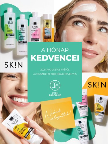 avon - Avon - A hónap kedvencei akciós újság, érvényes 08.01. - 08.31.