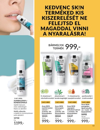 avon - Avon akciós újság, érvényes 08.01. - 08.31. - page: 13