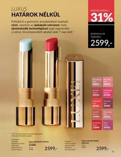avon - Avon akciós újság, érvényes 08.01. - 08.31. - page: 75