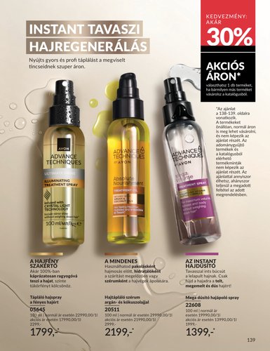 avon - Avon akciós újság, érvényes 2026.04.01. - 2026.04.30. - page: 139
