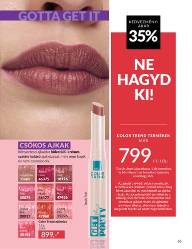 avon - Avon akciós újság, érvényes 2026.04.01. - 2026.04.30. - page: 65