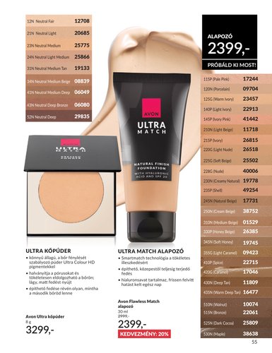 avon - Aktuális Avon szórólap érvényes péntektől 2026.05.01.-től vasárnaptól 2026.05.31.-ig - page: 55