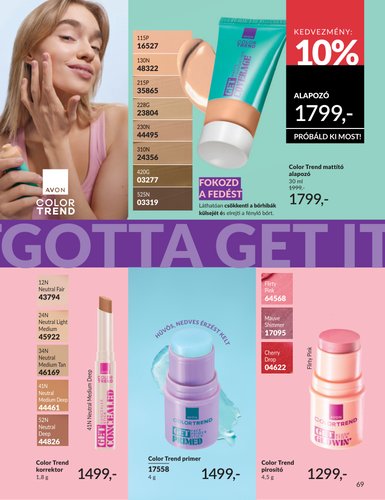 avon - Aktuális Avon szórólap érvényes péntektől 2026.05.01.-től vasárnaptól 2026.05.31.-ig - page: 69