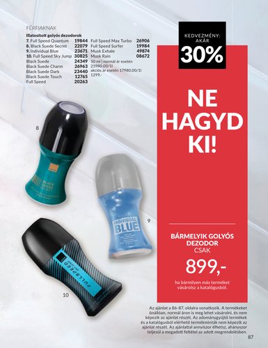 avon - Aktuális Avon szórólap érvényes péntektől 2026.05.01.-től vasárnaptól 2026.05.31.-ig - page: 87