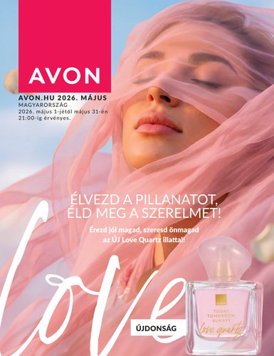 avon - Aktuális Avon szórólap érvényes péntektől 2026.05.01.-től vasárnaptól 2026.05.31.-ig