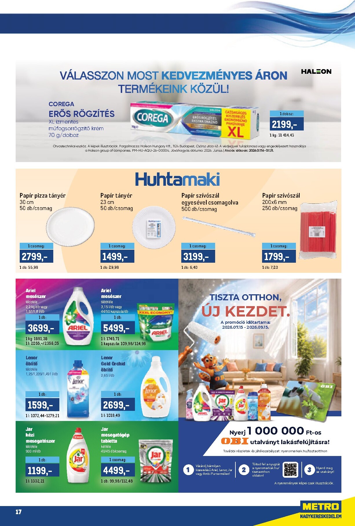 metro - Aktuális Metro - Márkák katalógus szórólap érvényes csütörtöktől 2026.07.16.-től péntektől 2026.07.31.-ig - page: 17