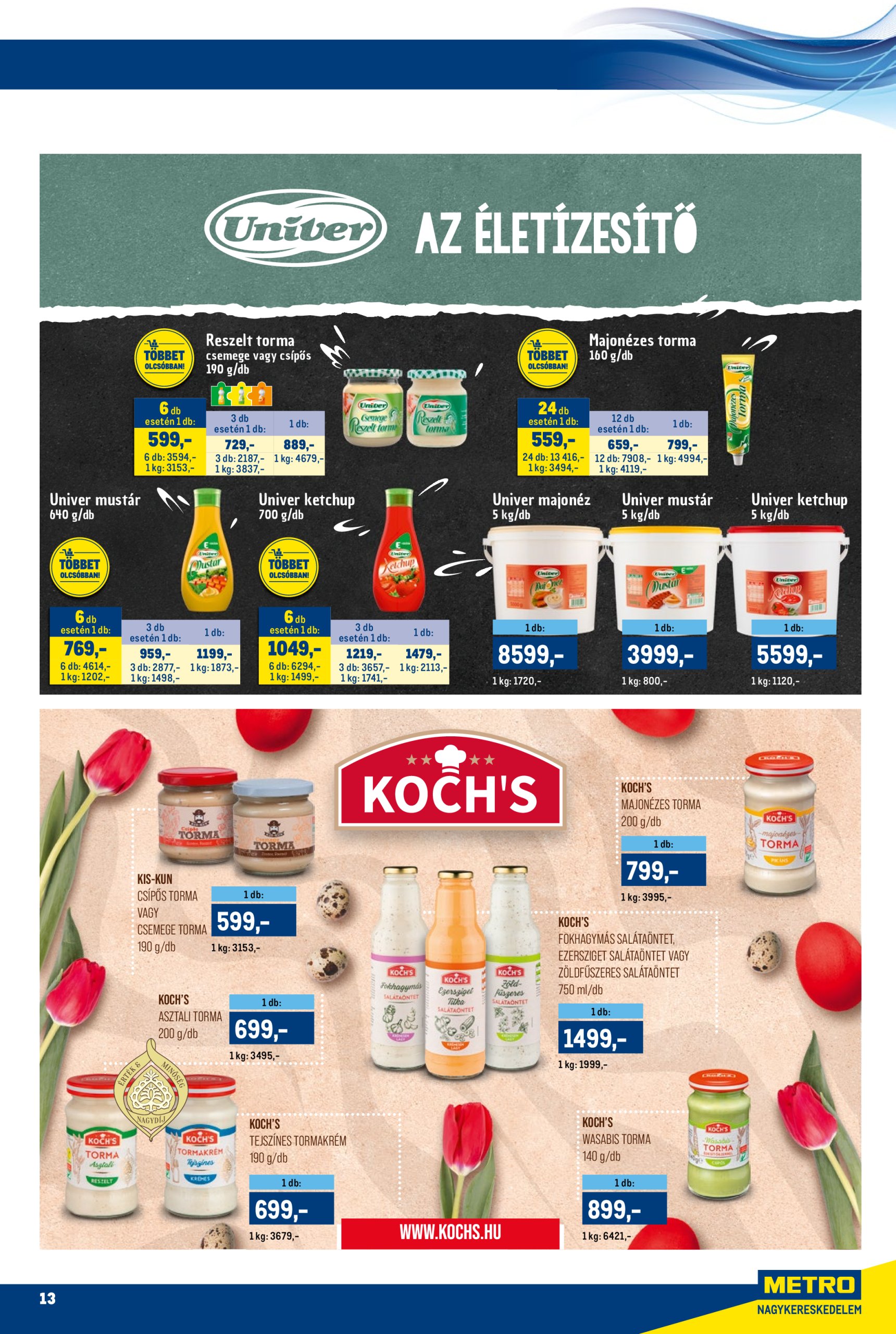 metro - Metro akciós újság, érvényes 04.01. - 04.17. - page: 13