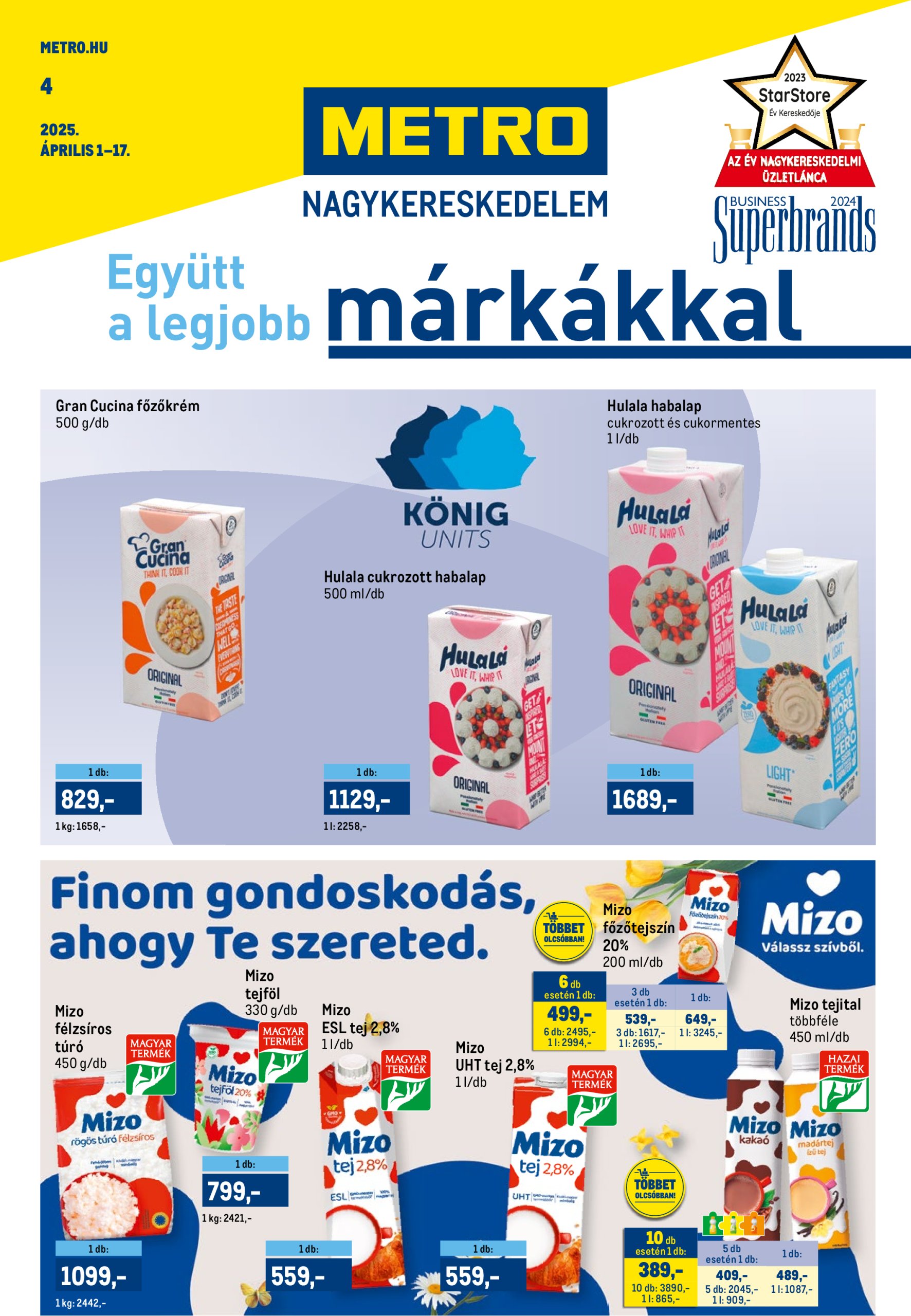 metro - Metro akciós újság, érvényes 04.01. - 04.17.