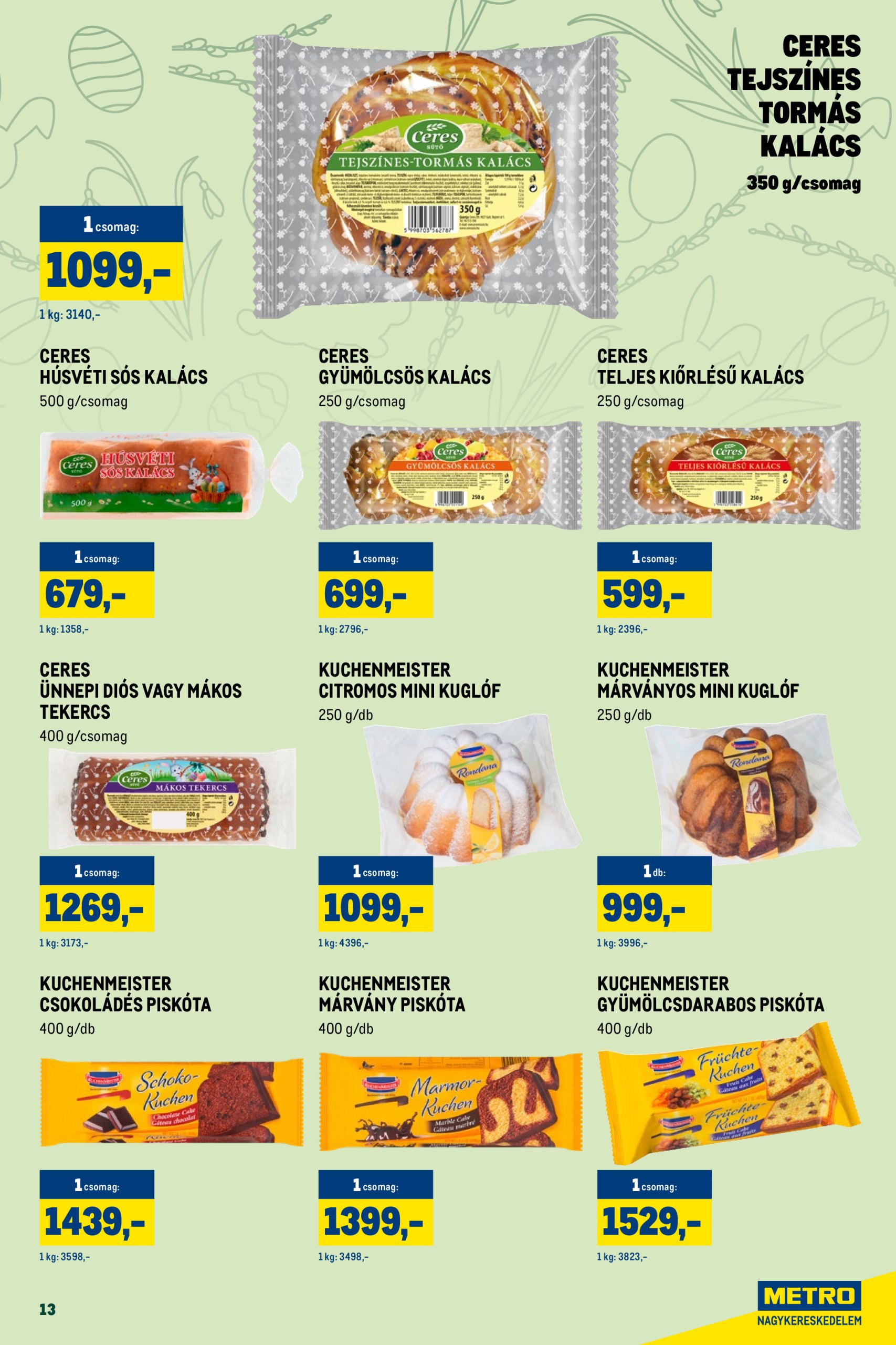 metro - Metro - Húsvéti Magazin 2025/04 akciós újság, érvényes 04.01. - 04.30. - page: 13