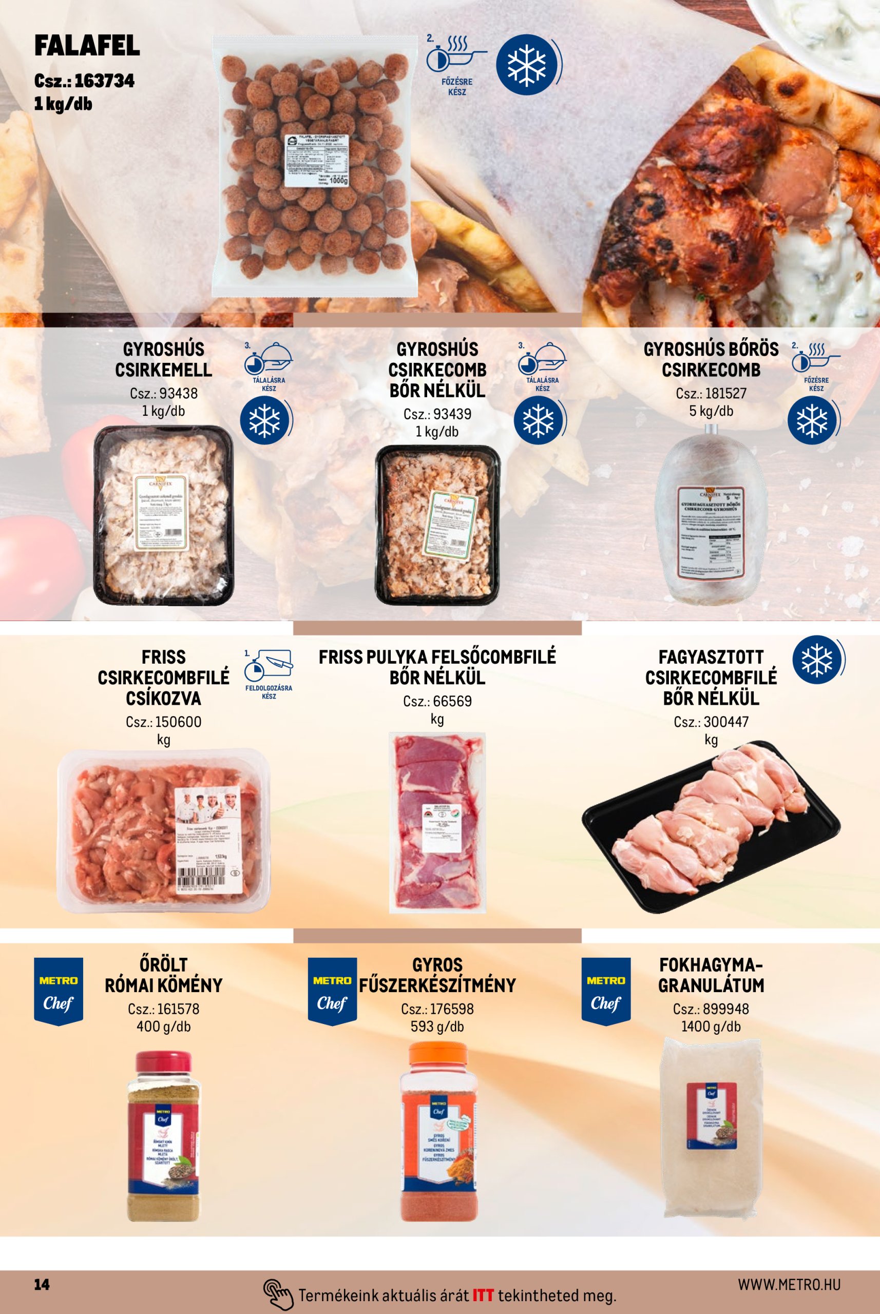 metro - Metro - Street food megoldások akciós újság, érvényes 10.01. - 04.30. - page: 14
