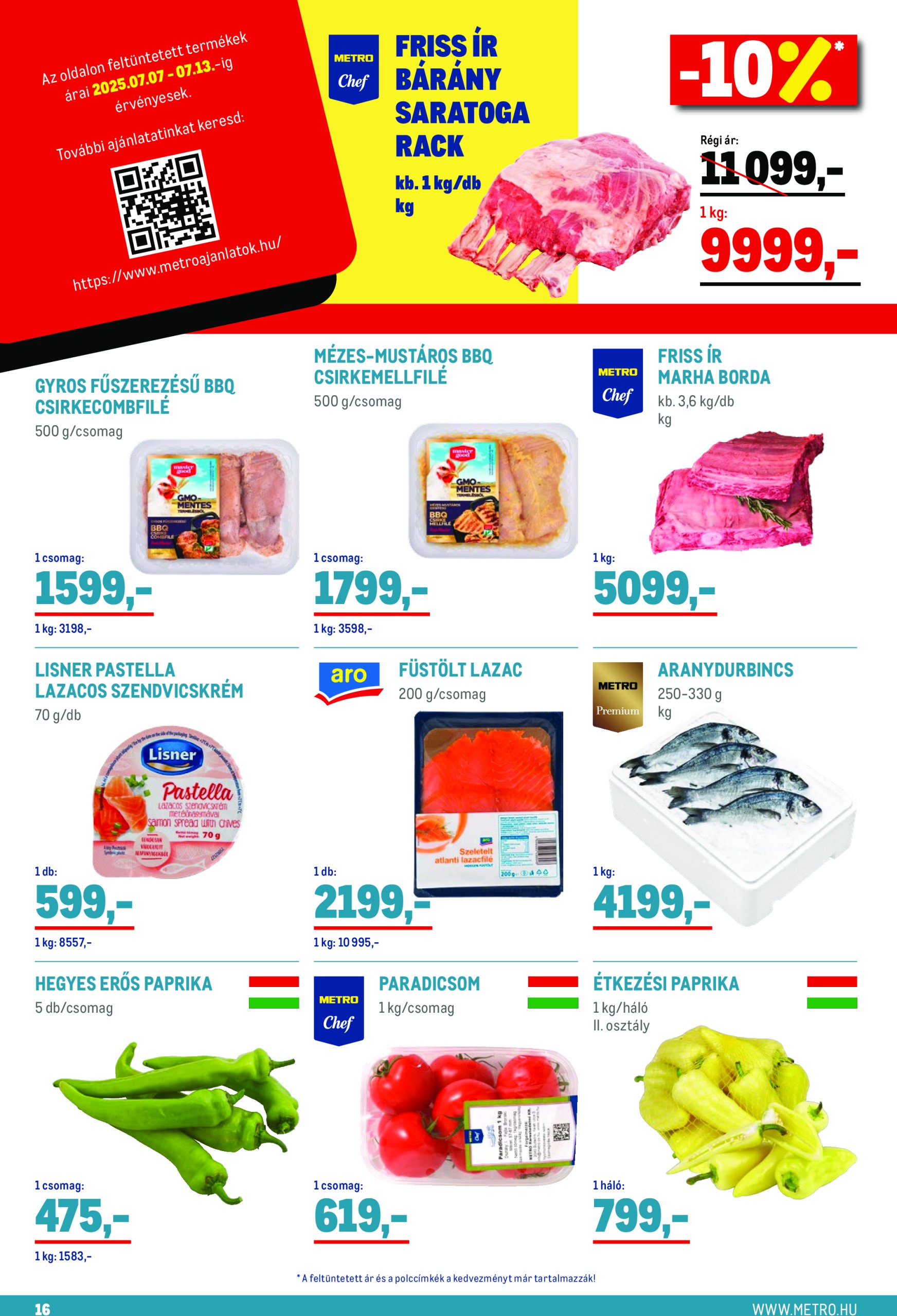 metro - Metro - Grillfeszt akciós újság, érvényes 07.01. - 07.31. - page: 16