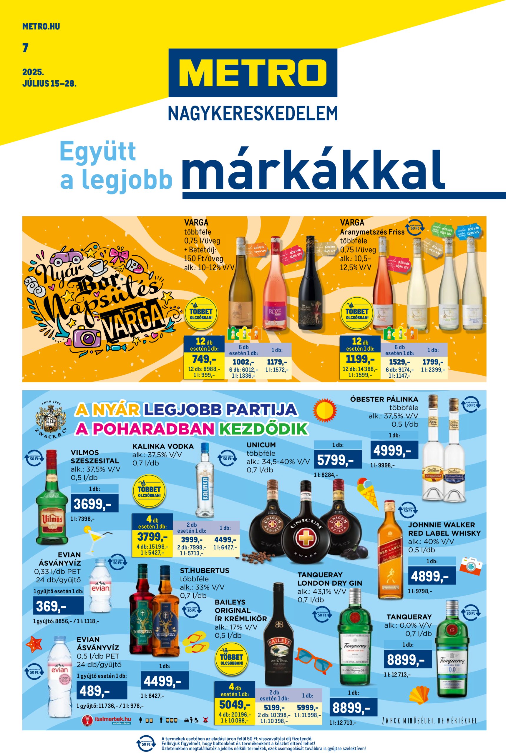 metro - Metro - Márkák katalógus akciós újság, érvényes 07.15. - 07.28. - page: 1