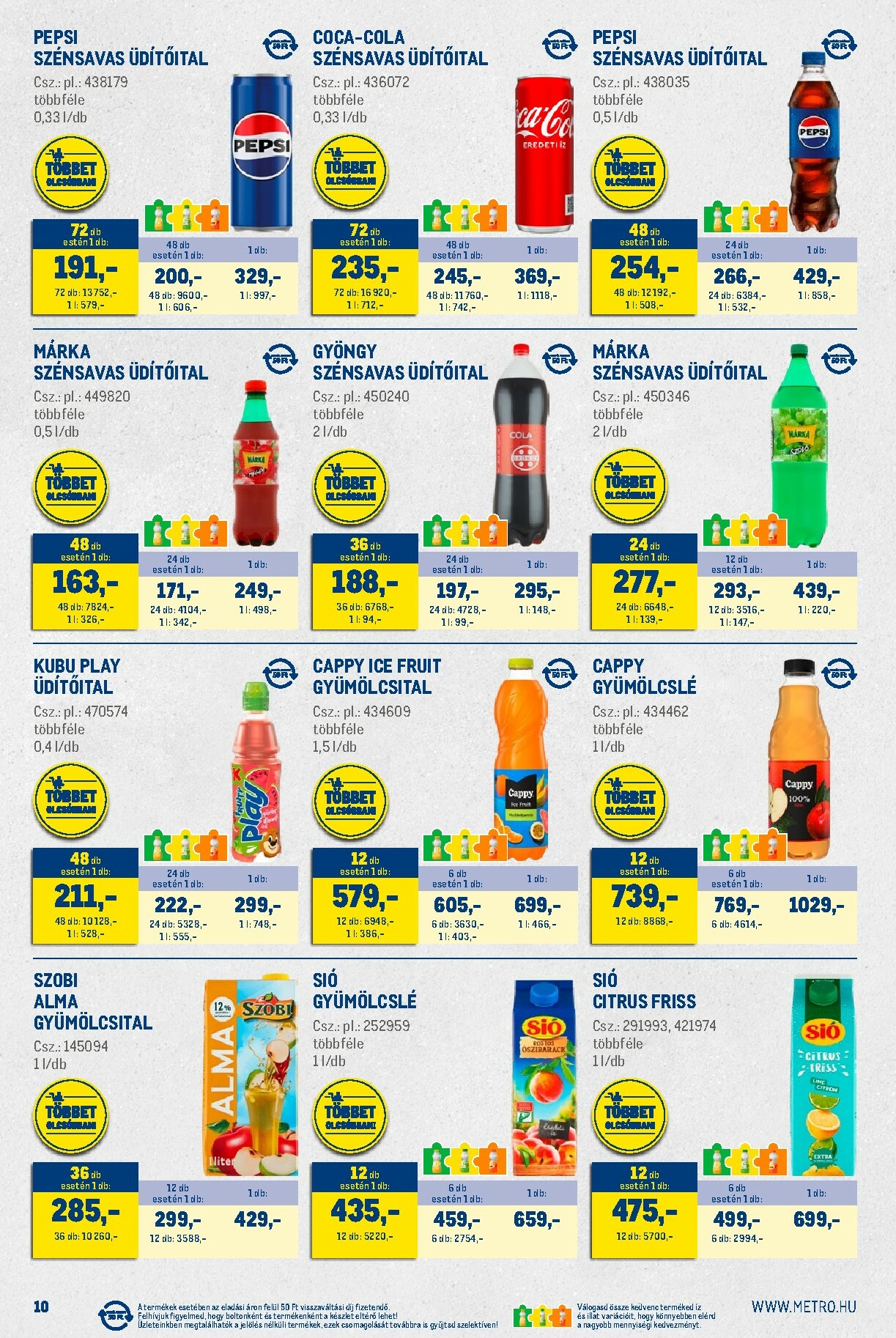 metro - Metro - Nagy Ajánlatok Kiskereskedőknek akciós újság, érvényes 11.02. - 11.30. - page: 10