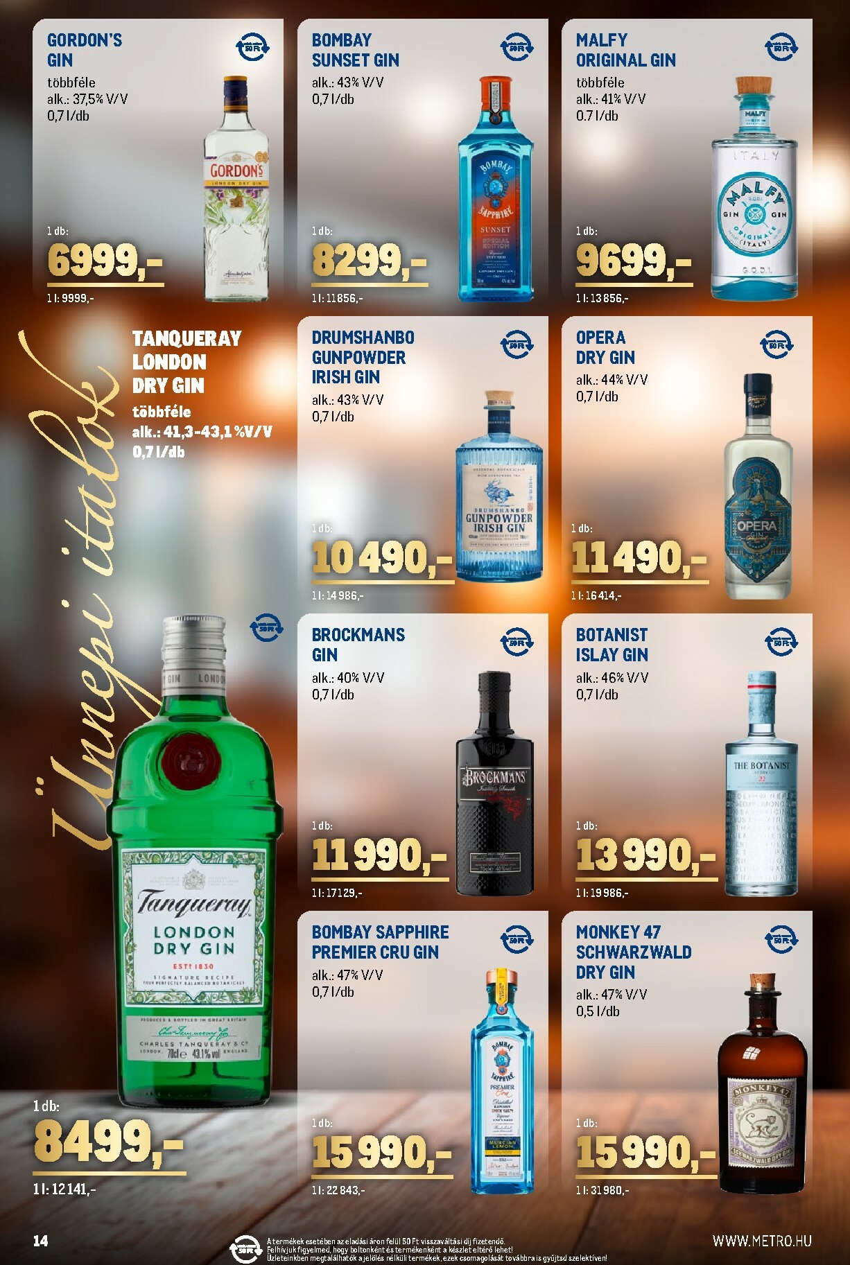 metro - Metro - Ünnepi Italok katalógus akciós újság, érvényes 11.02. - 11.30. - page: 14