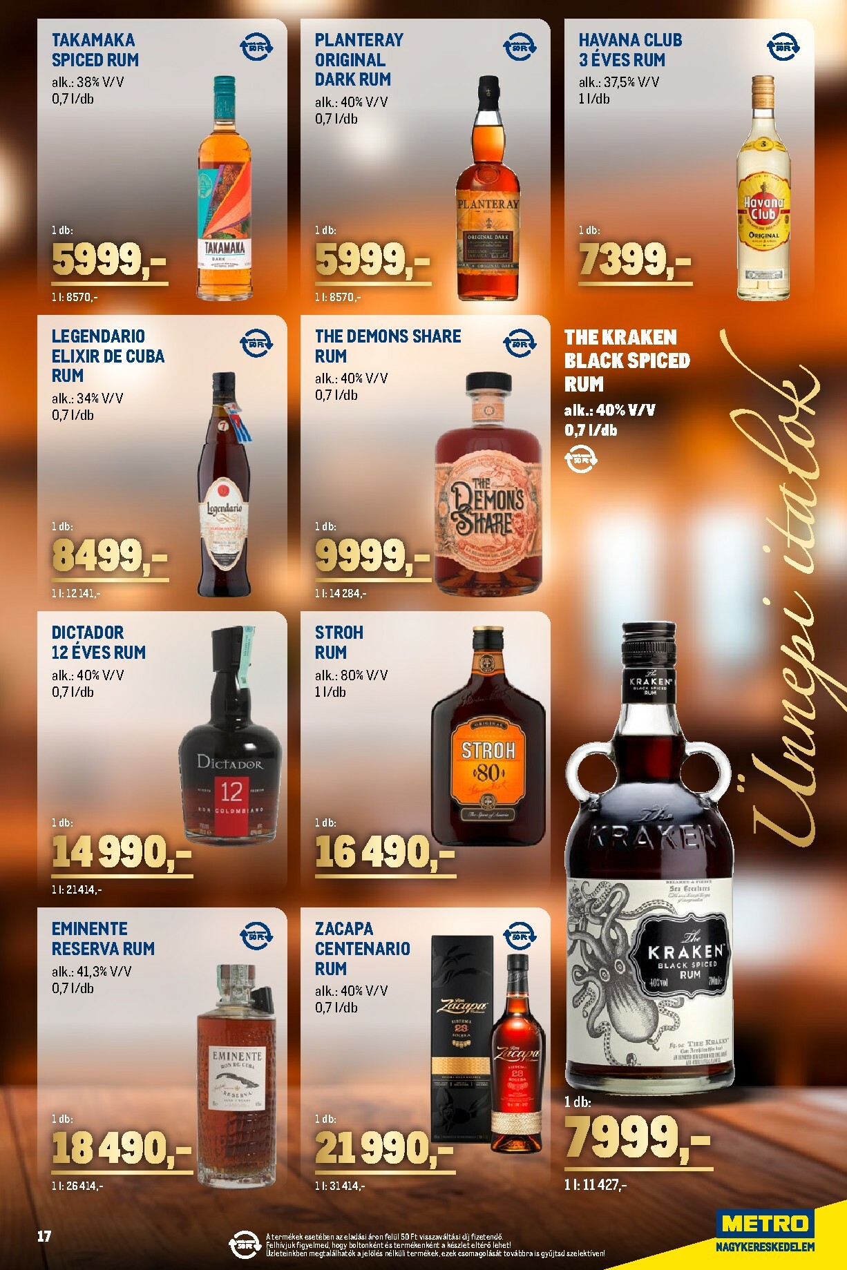 metro - Metro - Ünnepi Italok katalógus akciós újság, érvényes 11.02. - 11.30. - page: 17