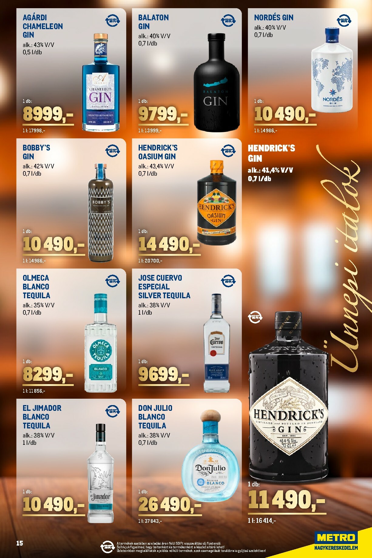 metro - Metro - Ünnepi Italok katalógus akciós újság, érvényes 11.02. - 11.30. - page: 15